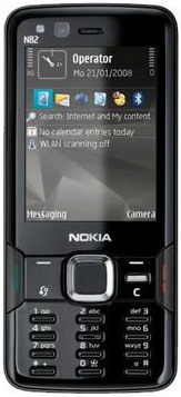 Nokia N82 официально доступен в черном цвете!